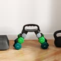 Miniatyrbillede 9 af 11: Rootz -håndvægtssæt med rack - Vægtsæt - Fitnessvægte - Rumbesparende - håndvægt: 14x6x6, 19.5x8.5x8.5, 22x9.7x9.7cm - Rack: 42x10x30cm