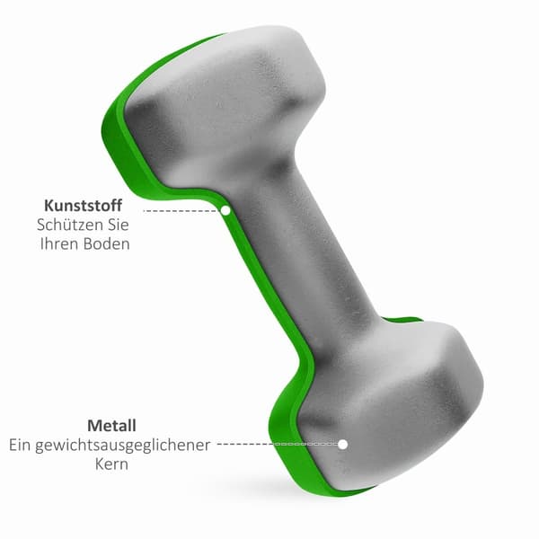 Rootz håndvægt sæt med rack - vægte - fitnessudstyr - hexagonal design - pladsbesparende - 3 kg til 5 kg - håndvægt 18x8x8 cm, rack 42x10x30cm