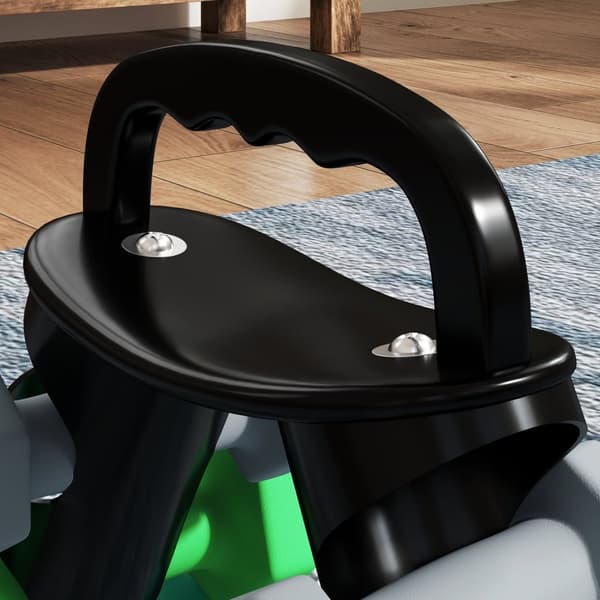 Rootz håndvægt sæt med rack - vægte - fitnessudstyr - hexagonal design - pladsbesparende - 3 kg til 5 kg - håndvægt 18x8x8 cm, rack 42x10x30cm