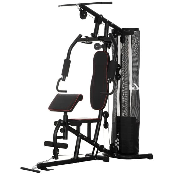 Multifunktionel Fitness Station, 170x104x205 cm, Sort