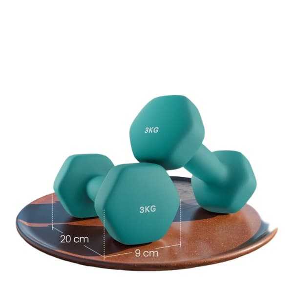 Rootz 2 Set håndvægte - Frie vægte - Styrketræning - Holdbart støbejern - 20 cm x 9 cm