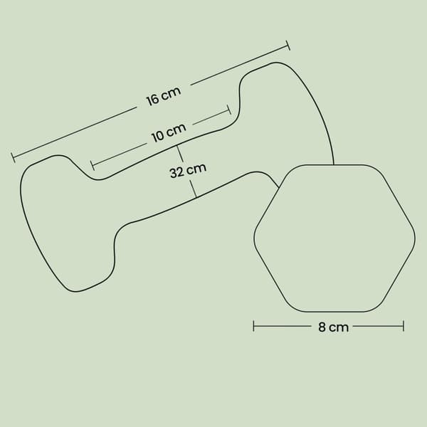 Rootz 2 Set håndvægte - håndvægtssæt - Neoprenbelagte vægte - Styrketræning 16 cm x 8 cm - 2x2 kg