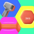 Miniatyrbillede 5 af 5: Rootz -håndvægtssæt - Frie vægte - Øvelsesvægte - Holdbar neoprenbelægning - 13,5 cm x 6,5 cm x 9 cm - Orange - 2 x 1 kg