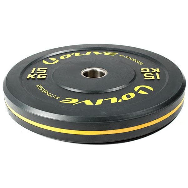 Olive Olympic Bumper Discs 15kg Svart 15 kg