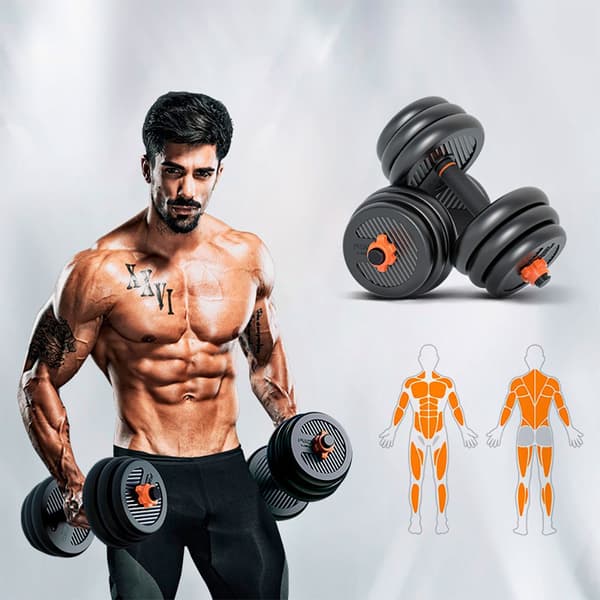 Xiaomi Hantel+barbell+kettlebell Kit 10kg Svart 10 kg