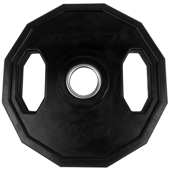 Tunturi Olympic Wight-skylt Av Gummi 10kg Svart 10 kg