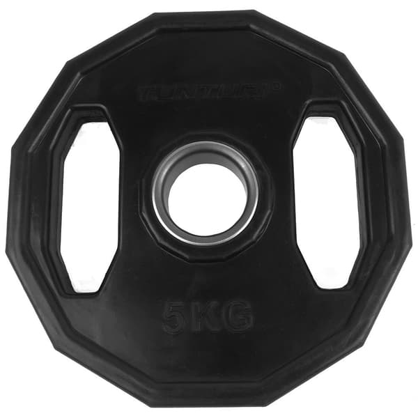 Tunturi Olympic Wight-skylt Av Gummi 5kg Svart 5 kg