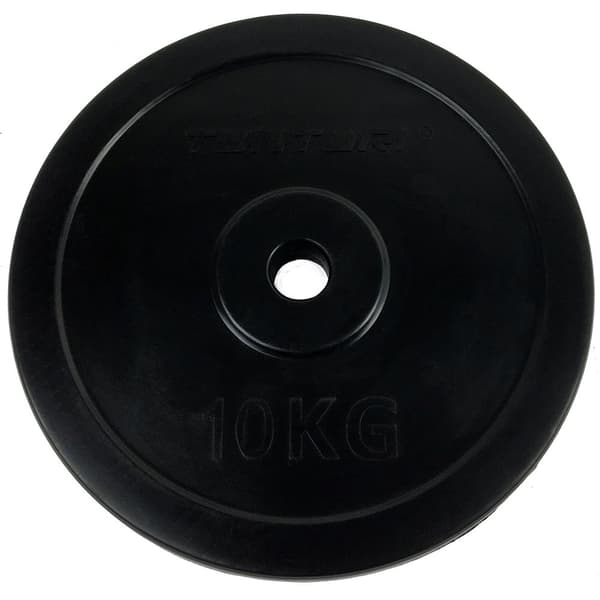 Tunturi Viktplatta Av Gummi 10kg Svart 10 kg