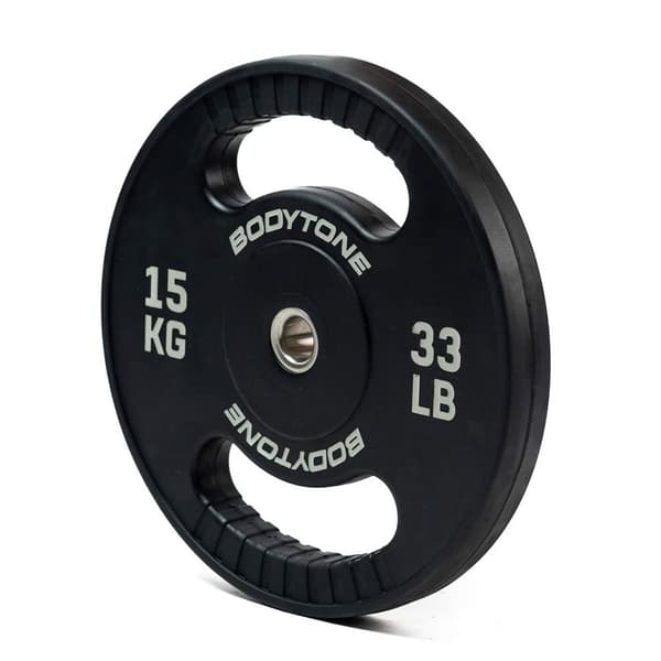 Bodytone Kumipuskurilevy 15kg Hopeinen 15 kg