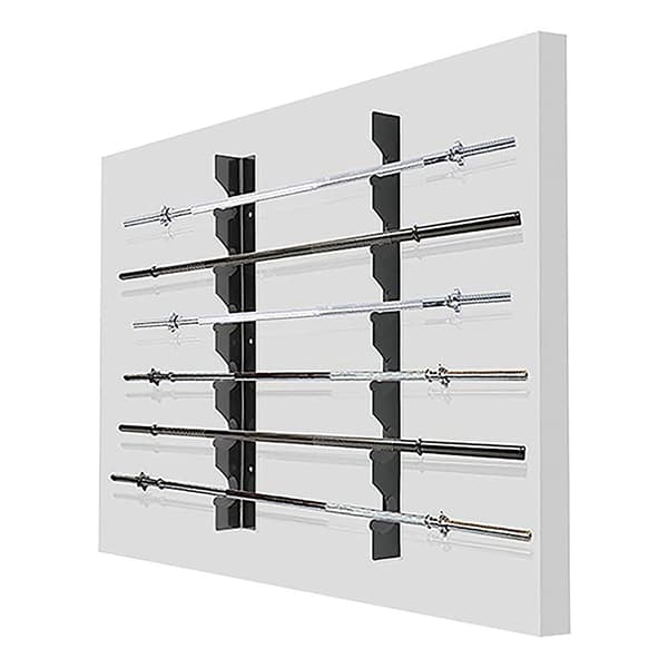 Softee Barbell Väggställ Silver 6 Bars