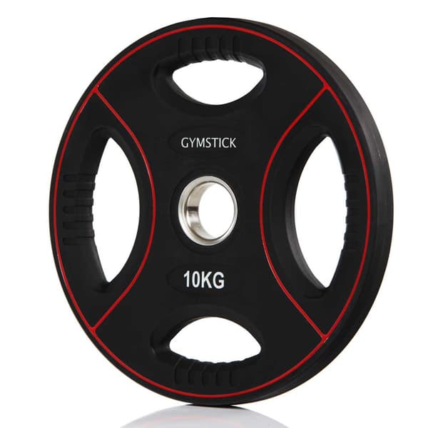 Gymstick Pro Pu Weight Plate 10kg Unit Svart 10 kg