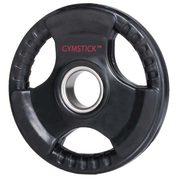 Gymstick Rubber Weight Plate 15kg Unit Svart 15 kg