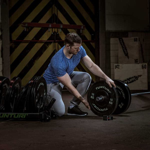Tunturi Disk Bumper Plate Svart 10 kg