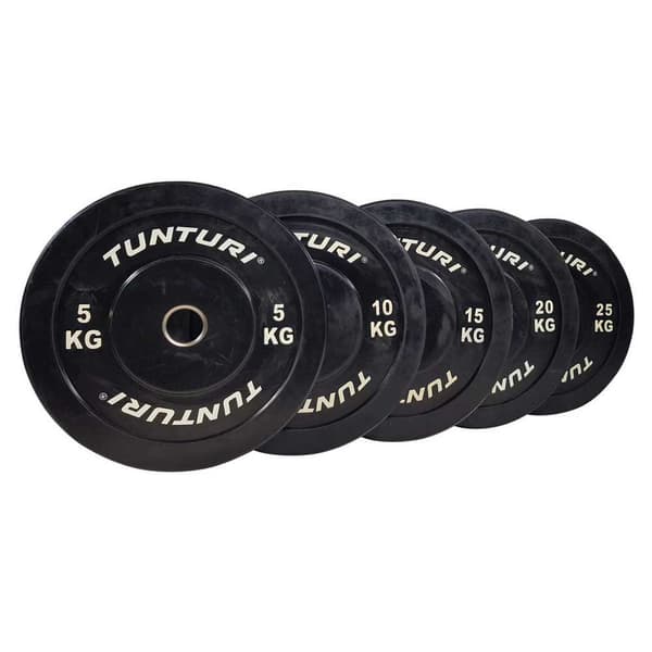 Tunturi Disk Bumper Plate Svart 25 kg