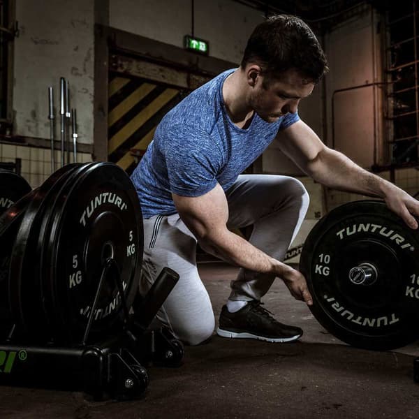 Tunturi Disk Bumper Plate Svart 25 kg