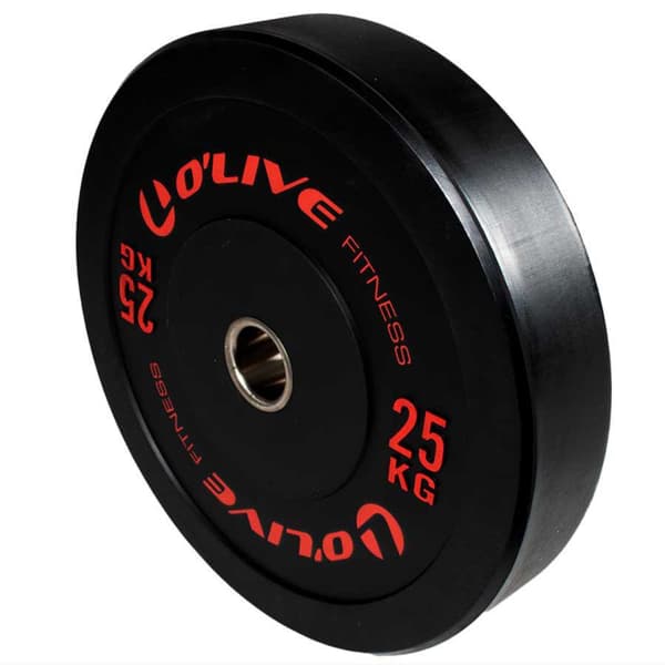 Olive Gummibelagd Viktplatta Enhet 25 Kg  25 kg