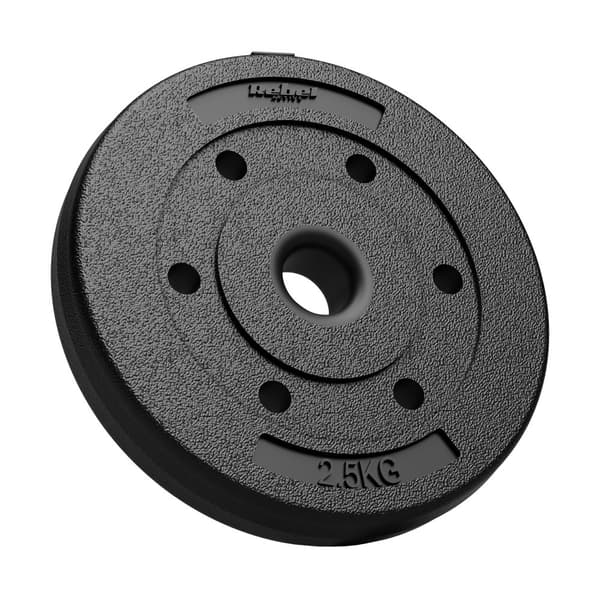 Bitumikuormasarja 30kg (8x1,25kg + 4x2,5kg + 2x5kg), reikä 31mm, REBEL ACTIVE