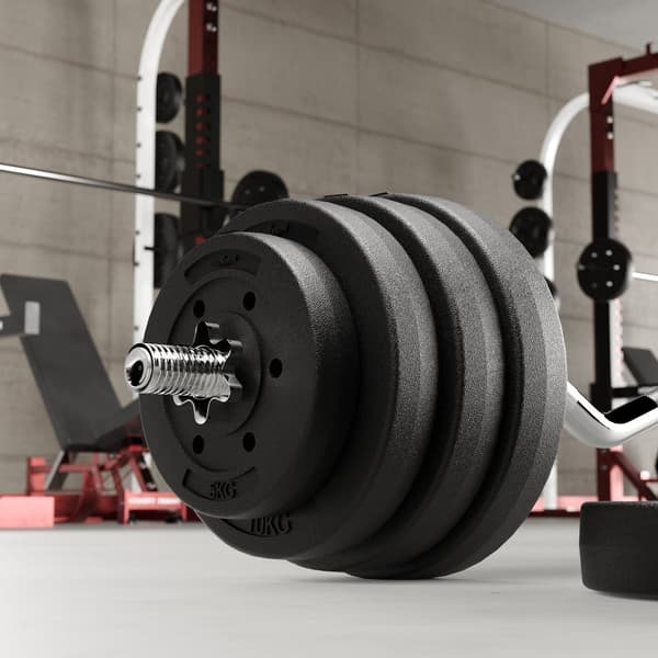 Bitumikuormasarja 30kg (8x1,25kg + 4x2,5kg + 2x5kg), reikä 31mm, REBEL ACTIVE