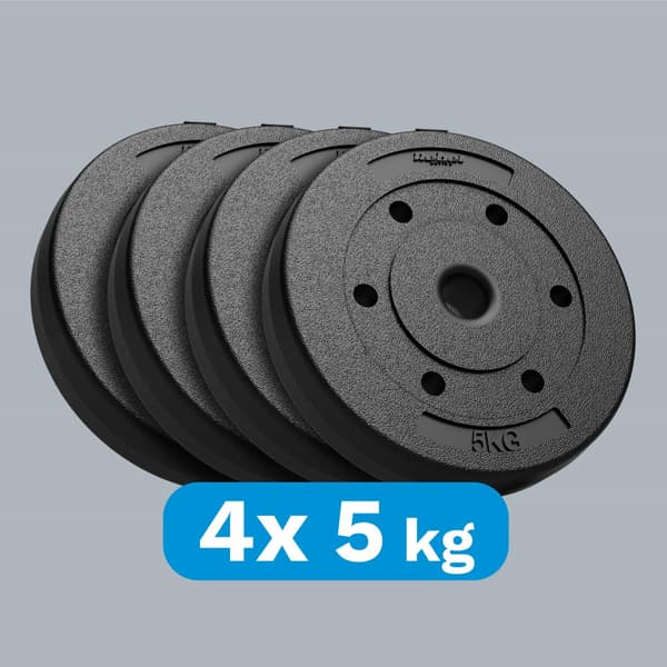 Set med bituminösa vikter 4x5kg, hål 31mm, REBEL ACTIVE