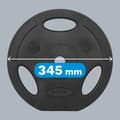 Miniatyrbild 6 av 8: Set med bitumenvikter 2x10kg, hål 31mm, platta med handtag, REBEL ACTIVE