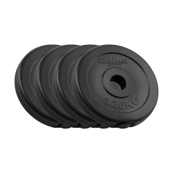 Bituminöst viktset 4x1,25 kg, 31 mm hål, klassisk platta, REBEL ACTIVE