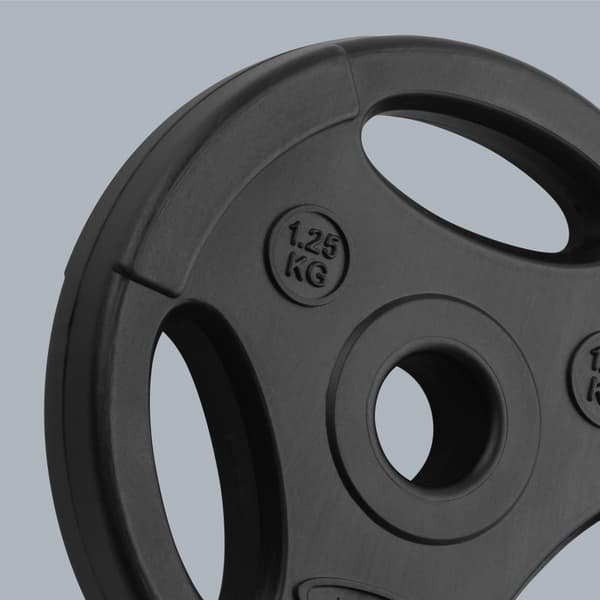 Bituminöst viktset 4x1,25 kg, 31 mm hål, platta med handtag, REBEL ACTIVE