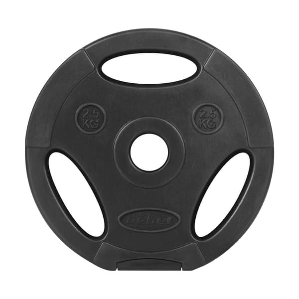 Bituminöst viktset 4x2,5kg, 31mm hål, platta med handtag, REBEL ACTIVE