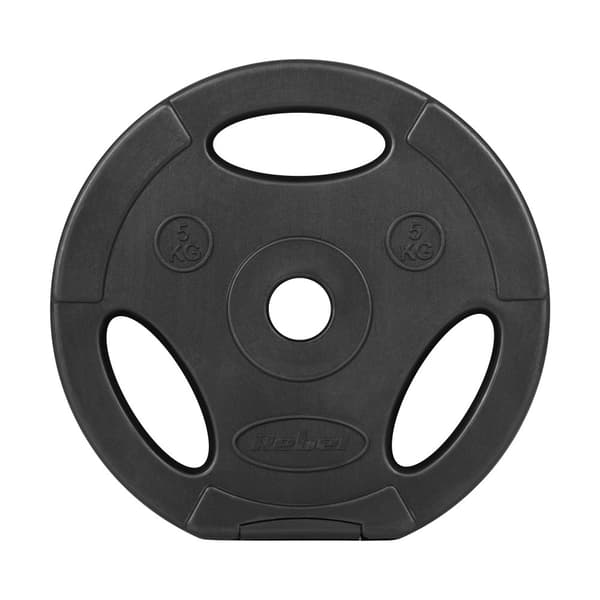 Sæt med bitumenvægte 4x5kg, hul 31mm, plade med håndtag, REBEL ACTIVE
