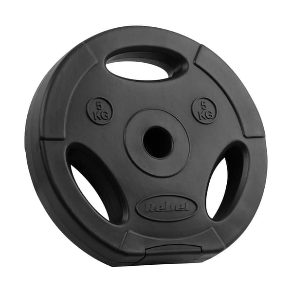 Sæt med bitumenvægte 4x5kg, hul 31mm, plade med håndtag, REBEL ACTIVE