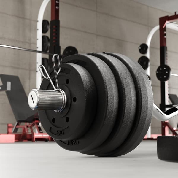 Bituminös vikt 20 kg, hål 51 mm - för olympiska barer, REBEL ACTIVE