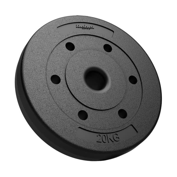 Bituminös vikt 20 kg, hål 51 mm - för olympiska barer, REBEL ACTIVE