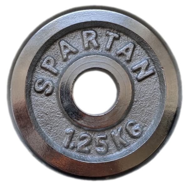 Krom träningsplattor 2x1,25 kg SPARTAN