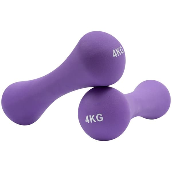 GJUTJÄRNSVIKTER TÄCKTA MED NEOPREN 2 X 4 KG