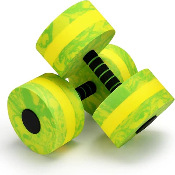 Vattendumbbellset, EVA-skum material, halkfri grepp,Grön