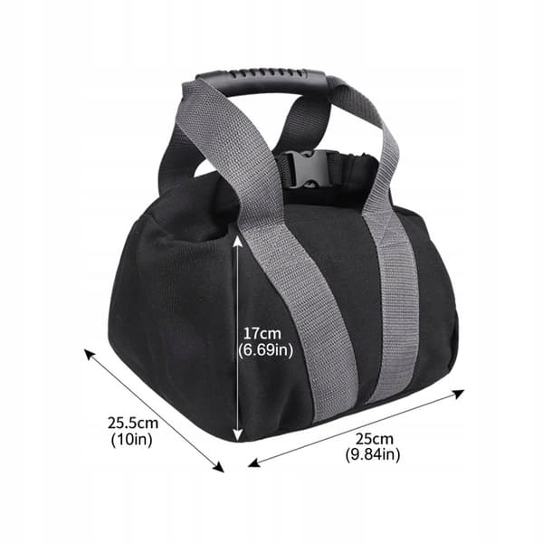Kettlebell til sand, justerbar, sandsæk 1-10 kg