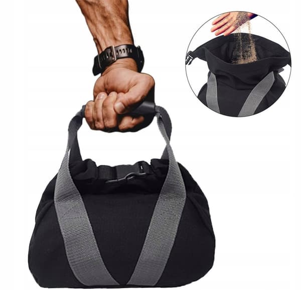 Kettlebell til sand, justerbar, sandsæk 1-10 kg