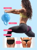 Miniatyrbild 4 av 11: Vattenkettlebell, justerbar 1-5 kg, hantel, blå