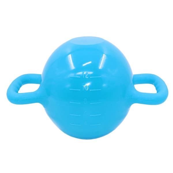 Vattenkettlebell, justerbar 1-5 kg, hantel, blå