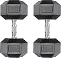 Pikkukuva 2 / 2: Kuusikulmainen käsipainosetti, kumirakenne, useita painovaihtoehtoja,25kg x 2kpl