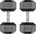 Pikkukuva 1 / 2: Kuusikulmainen käsipainosetti, kumirakenne, useita painovaihtoehtoja,25kg x 2kpl