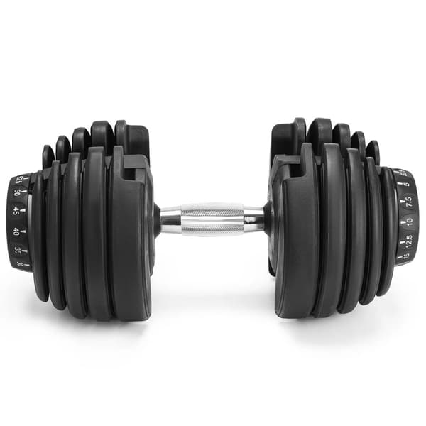 Justerbare håndvægte, vægtområde 10-90 lbs, pladsbesparende design