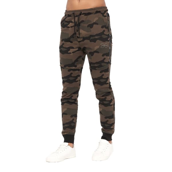 Crosshatch Mens Merton Jogging Bottoms Forest L