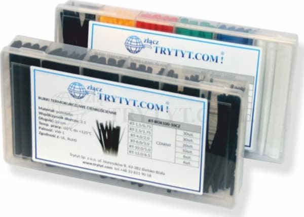 Trytyt Tritite Färgade krympgummihöljen RT-BOX100-10MIX