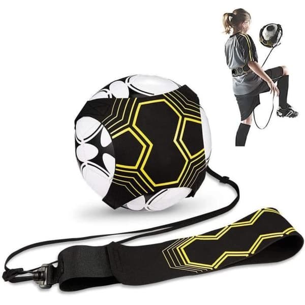 Justerbart bälte, för fotboll/volleyboll/rugbyträning, ensam träningshjälp för barn och vuxna