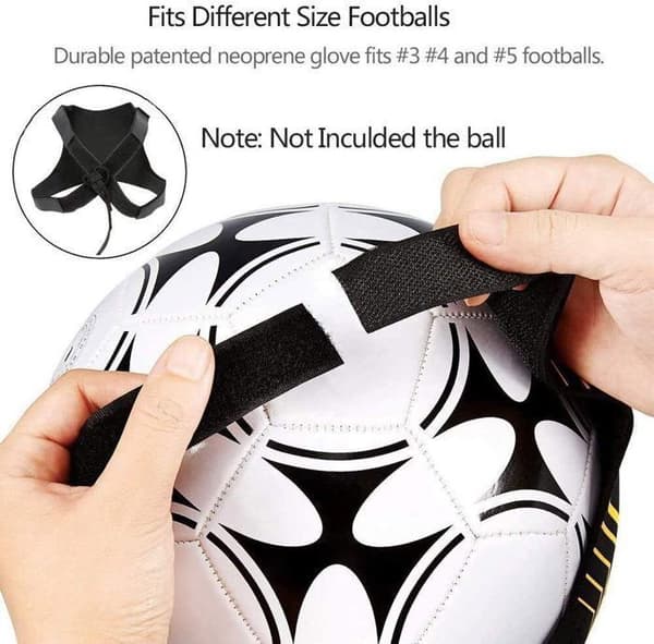 Fotbollsträningsbälte - Elastiskt band för fotbollsträning - 2M, Svart - Lämplig för fotboll, volleyboll