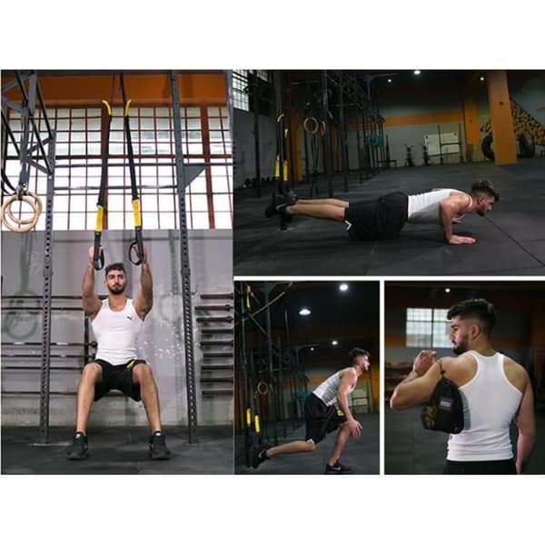 Sportrem Bodybuilding Stretch Elastic Fitness 145-200CM Justerbar inomhusträning utomhus stöder spännare