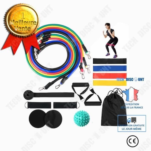 TD® 1 set st motståndsband set sport hem 18 träningsprodukter Träningsutrustning