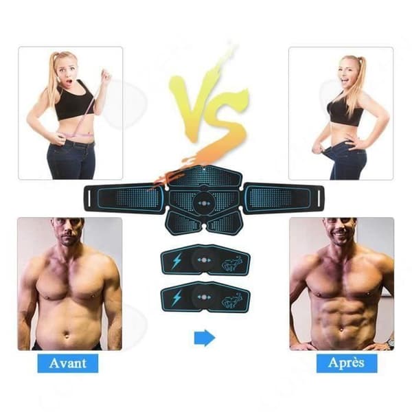 CONFO® bukbälte elektrostimulering muskelenhet armar biceps stimuleringselektroder sport konditionsträning