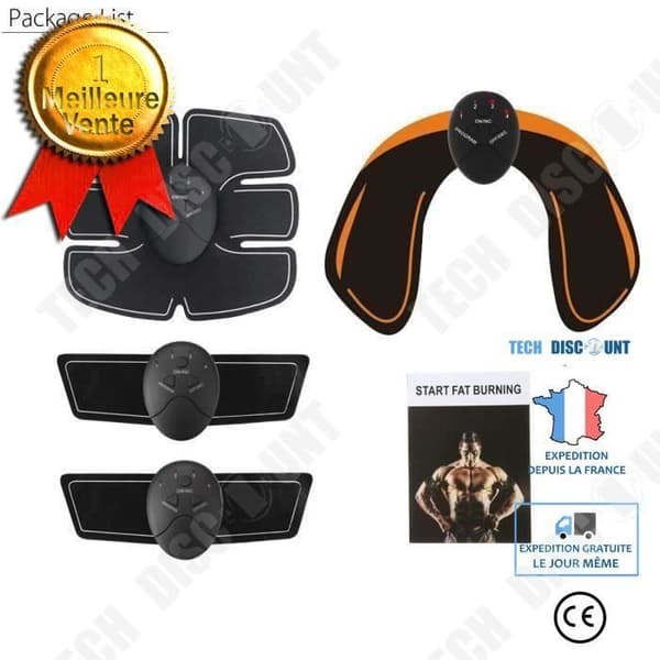 TD® Electric Machine Höftmuskelstimulering Träning Träning Sport Bodybuilding Elektrisk stimulering 6 lägen 10 Intensitet