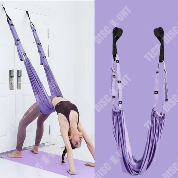 TD® Aerial yoga sling hem yoga rep dörr hängande yoga elastiskt midjeband nedre midja extra spännbälte